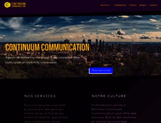 continuum-communication.com screenshot