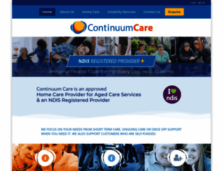 continuumcare.com.au screenshot