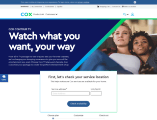 contour.cox.com screenshot