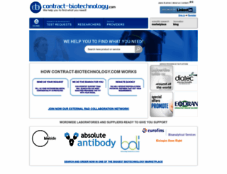 contract-biotechnology.com screenshot