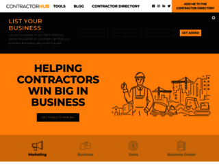 contractorhub.com screenshot
