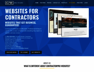 contractorprowebsites.com screenshot