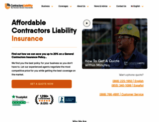contractorsliability.com screenshot