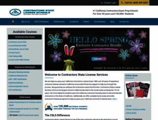 contractorslicensingschools.com screenshot