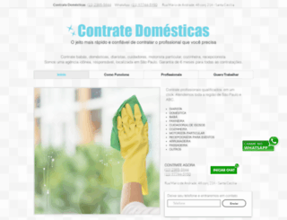 contratedomesticas.com.br screenshot