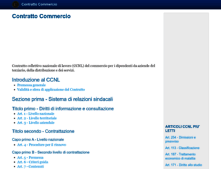 contrattocommercio.it screenshot
