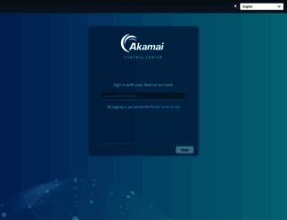 control.akamai.com screenshot