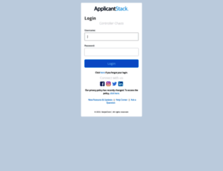 controllerchaos.applicantstack.com screenshot