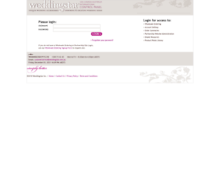 controlpanel.weddingstar.com.au screenshot
