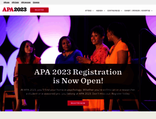 convention.apa.org screenshot
