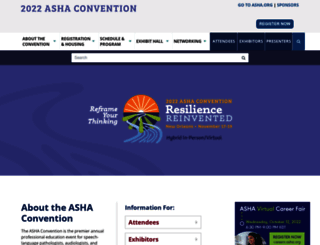 convention.asha.org screenshot