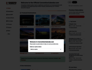 conventioncalendar.com screenshot