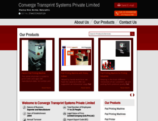 convergetransprint.co.in screenshot