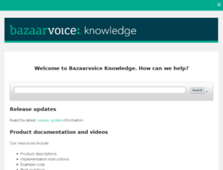 conversations.bazaarvoice.com screenshot