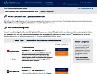conversion-rate-optimization.financesonline.com screenshot
