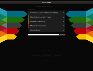 conversioncalculator.com screenshot