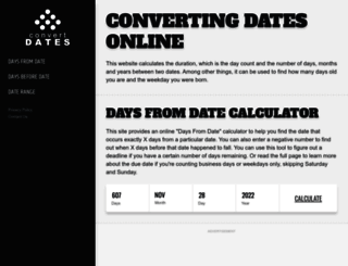 convert-dates.com screenshot