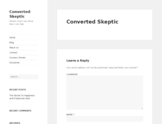 convertedskeptic.com screenshot