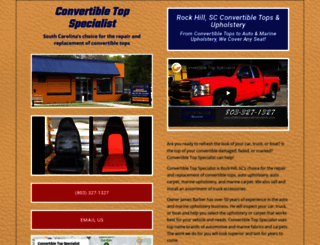 convertibletopspecialistrockhill.com screenshot
