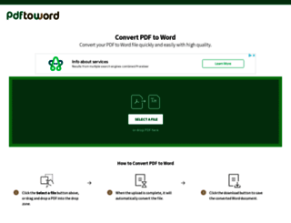 convertpdftoword.com screenshot