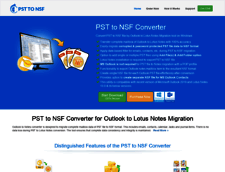 convertpsttonsf.net screenshot