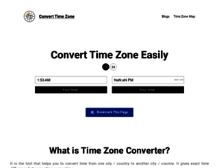 converttimezone.org screenshot