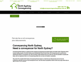 conveyancingnorthsydney.com.au screenshot