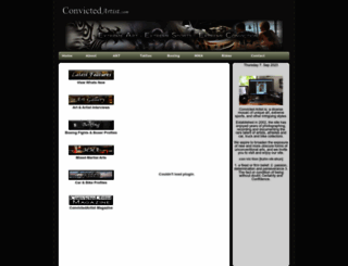 convictedartist.com screenshot