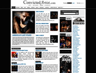 convictedartistmagazine.com screenshot