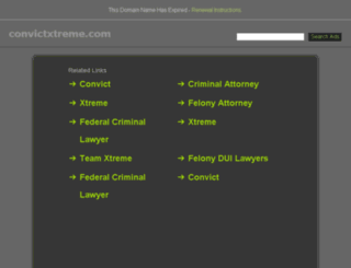 convictxtreme.com screenshot