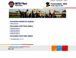 convocation.bits-pilani.ac.in screenshot