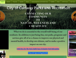 conwayparksandrecreation.com screenshot