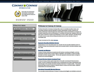 conwaysecuritieslaw.com screenshot