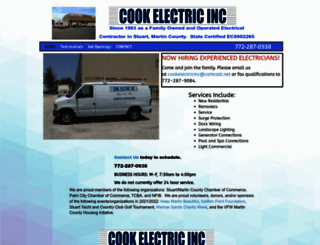 cookelectricinc.com screenshot