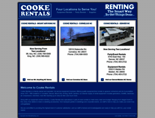 cookerentals.com screenshot