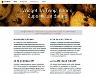 cookiealert.sruu.pl screenshot