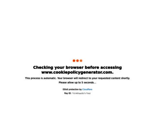 cookiepolicygenerator.com screenshot