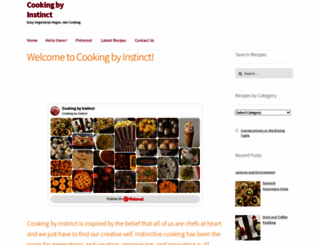 cookingbyinstinct.com screenshot