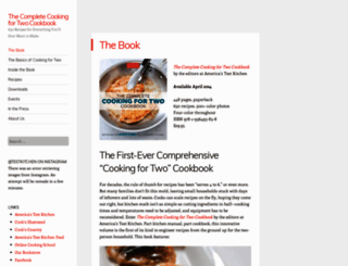 cookingfor2book.com screenshot