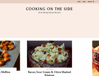 cookingontheside.com screenshot