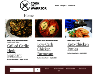 cooklikeawarrior.com screenshot