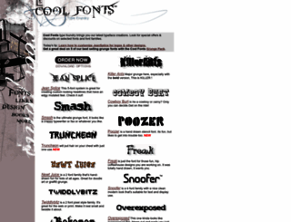 cool-fonts.com screenshot