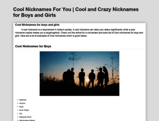 cool-nicknames-for-you12.blogspot.com screenshot