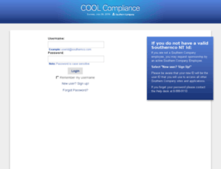 coolcompliance.southernco.com screenshot