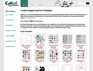 coolest-free-printables.com screenshot