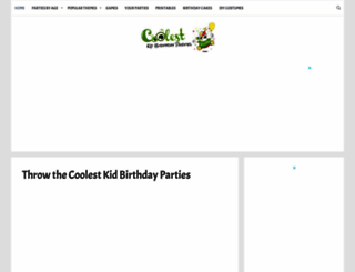 coolest-kid-birthday-parties.com screenshot
