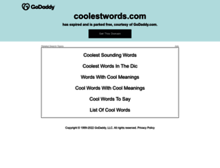 coolestwords.com screenshot