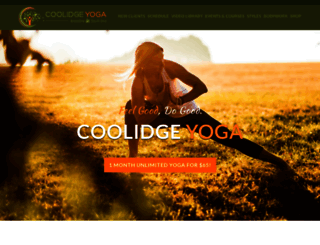 coolidgeyoga.com screenshot