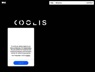 coolis.wetransfer.com screenshot