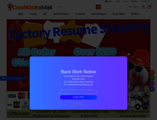 coolkicksmall.com screenshot